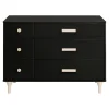 Lolly 6-Drawer Double Dresser - Black / Washed Natural