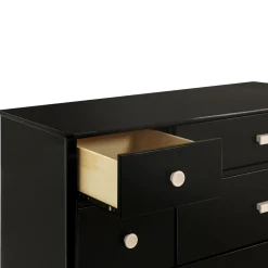 Lolly 6-Drawer Double Dresser - Black / Washed Natural