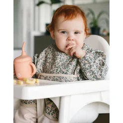 Long Sleeve Waterproof Bib - Antique Flowers