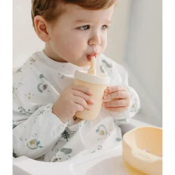 Long Sleeves Waterproof Bib - Hedgehogs