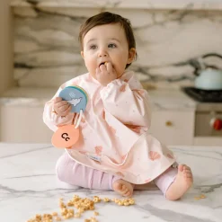 Long Sleeves Waterproof Bib - Seashells