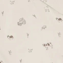 Long-sleeved Bib with integrated pocket 6-24m - Farm