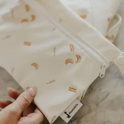 Long-sleeved Bib with integrated pocket 6-24m - Breakfast