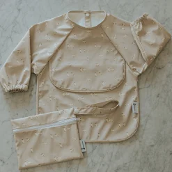 Long-sleeved Bib with integrated pocket 6-24m -Dogs