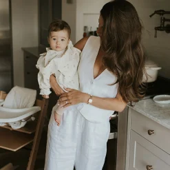 Long-sleeved Bib with integrated pocket 6-24m - Avocat toast