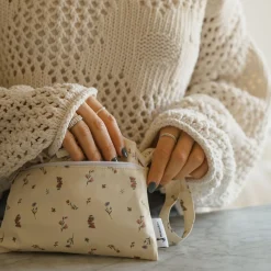 Long-sleeved Bib with integrated pocket 6-24m - Les Fleurs