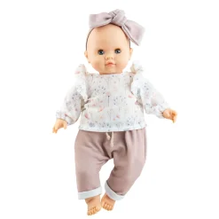 Los Manus Doll - Lola with Floral Blouse, Pants, and Bow
