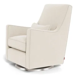 Luca Rocking and Swivel Chair - Dune / Steel