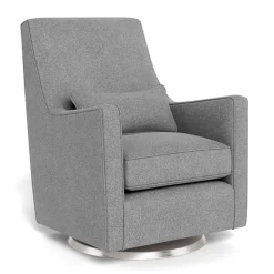 Luca Rocking and Swivel Chair - Pepper Grey / Steel