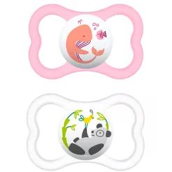 6m+ Sensitive Skin Air Orthodontic Pacifier - Pink