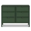 Margot 6 Drawers Dresser - Forest Green