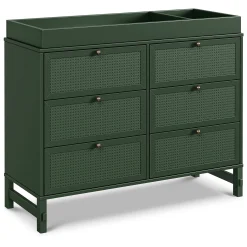 Margot 6 Drawers Dresser - Forest Green