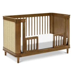 Marin with Cane 3-in-1 Convertible Crib - Walnut