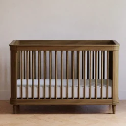 Marin with Cane 3-in-1 Convertible Crib - Walnut