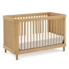 Marin with Cane 3-in-1 Convertible Crib - Honey and Honey Cane