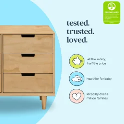 Marley 6-Drawer Double Dresser - Honey