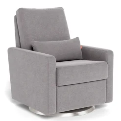 Matera Rocking, Swivel and Reclining Armchair - Pebble / Steel