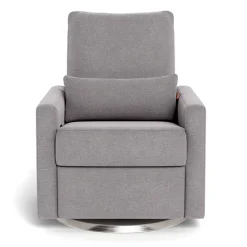 Matera Rocking, Swivel and Reclining Armchair - Pebble / Steel