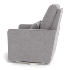 Matera Rocking, Swivel and Reclining Armchair - Pebble / Steel
