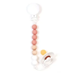 Maxi Wood Pacifier Clip - Blush