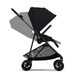 Melio Carbon 3 Ultra Lightweight Stroller - Moon Black