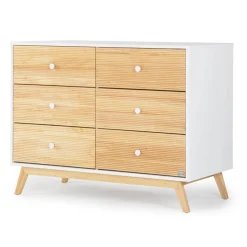 Merry 6-Drawer Dresser - White/Natural