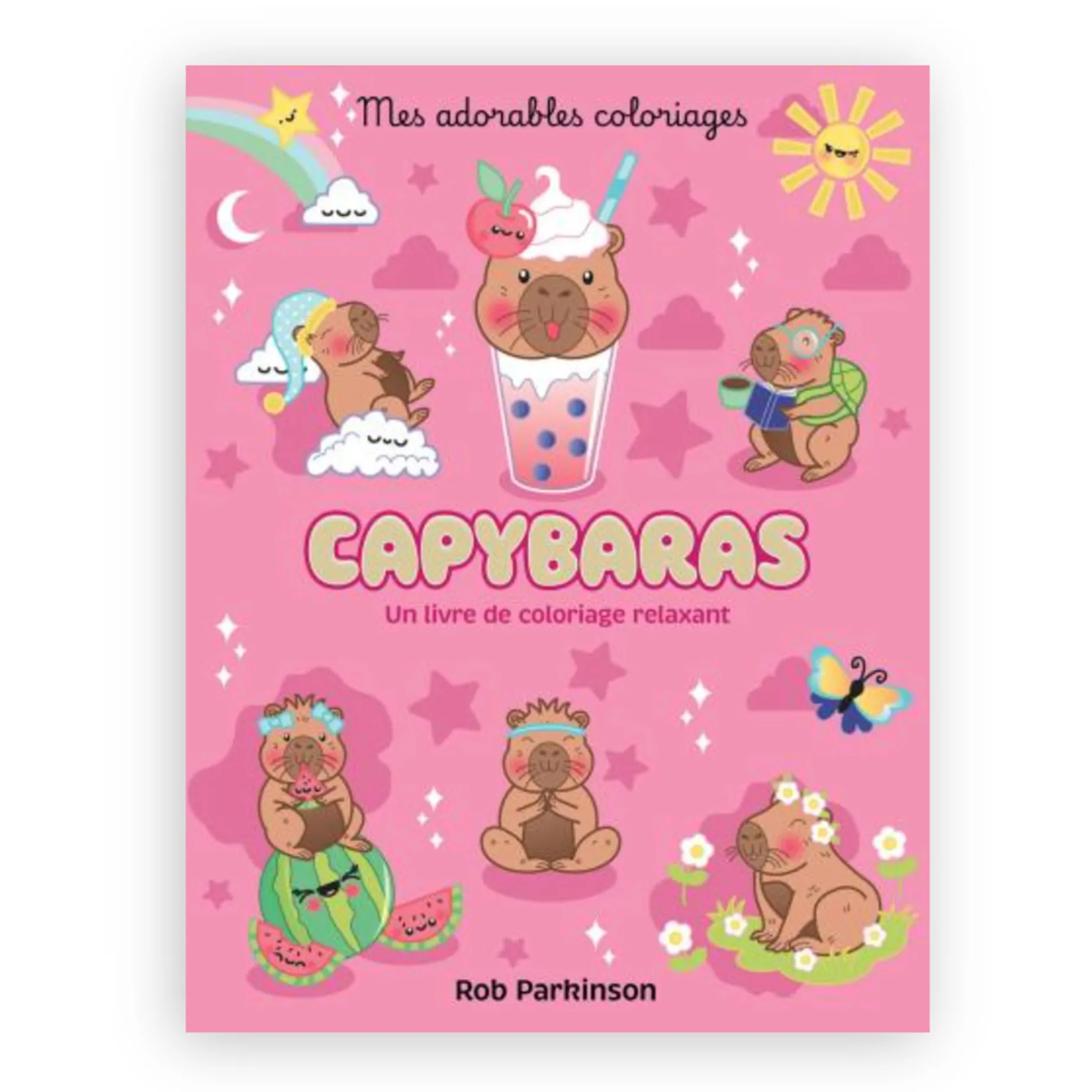 Mes Adorables Coloriages: Capybaras