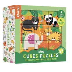 Mes Cubes Puzzles - Animaux de la Jungle
