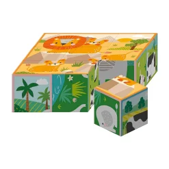 Mes Cubes Puzzles - Animaux de la Jungle