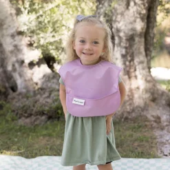 Mess-proof Easy Bib 2-pack - Lilac / Taupe