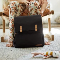 Meta Diapers Backpack - Black Matte Canvas