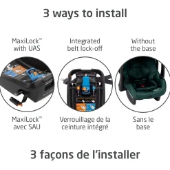 Mico Luxe+ Car Seat - Twillic Green