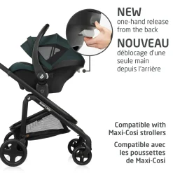 Mico Luxe+ Car Seat - Twillic Green