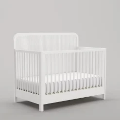 Milano Convertible Crib - White