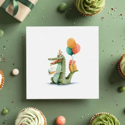 Mini Birthday Card - Rocco the Crocodile