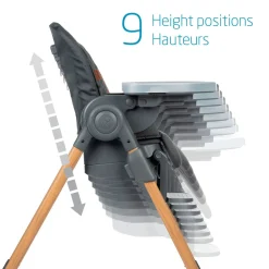 Minla 6-in-1 High Chair - Classic Graphite