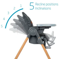 Minla 6-in-1 High Chair - Classic Graphite