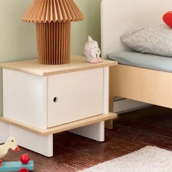 ML Nightstand - White/Natural
