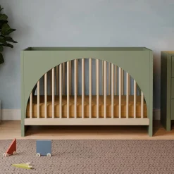 Moab 3-in-1 Convertible Crib - Olive/Ash