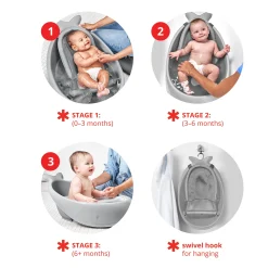 Moby Smart Sling 3-Stage Tub - Gray