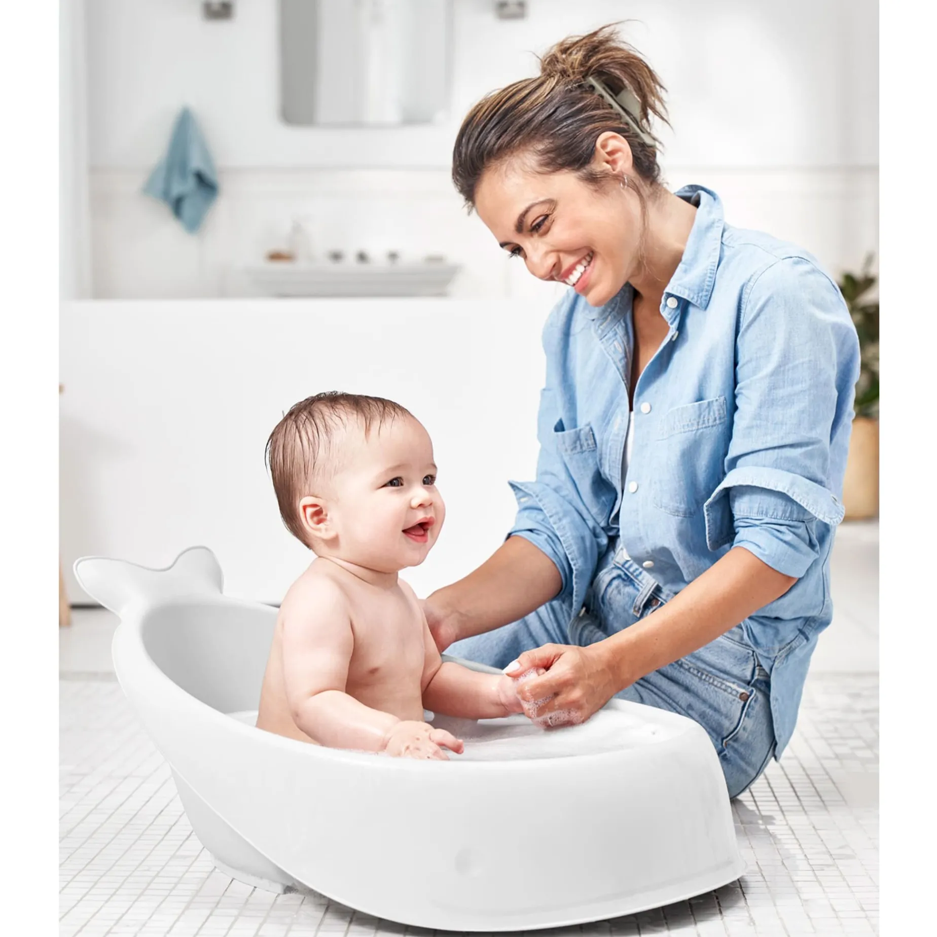 MOBY® Smart Sling™ 3-Stage Tub - White