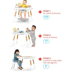 Montessori-Inspired 3-Stage Activity Center & Play Table