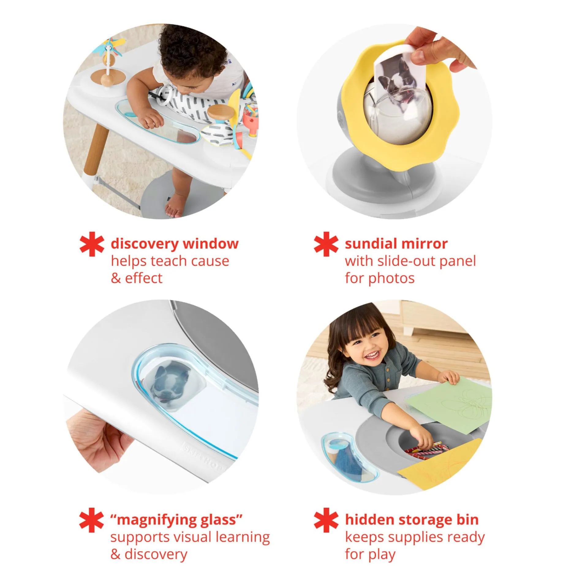 Montessori-Inspired 3-Stage Activity Center & Play Table