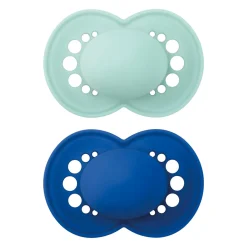 16months + Orthodontic Pacifier Matte (2) - Blue