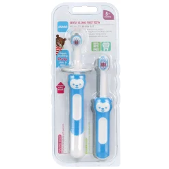 5months+ Learn to Brush Baby Toothbrushes (2) - Blue