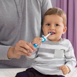 5months+ Learn to Brush Baby Toothbrushes (2) - Blue