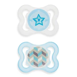 0-6months Sensitive Skin Mini Air Orthodontic Pacifier - Blue