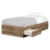 Munich Twin Mates Bed - Weathered Oak