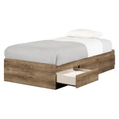 Munich Twin Mates Bed - Weathered Oak