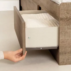 Munich Twin Mates Bed - Weathered Oak